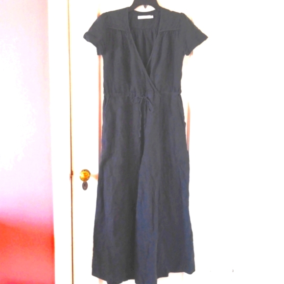 CHRISTY DAWN The Dawn Noir Jumper Wide-Leg Linen Jumpsuit - Picture 2 of 13